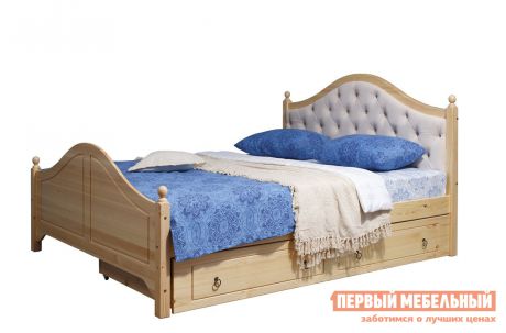 Полутороспальная кровать Timberica Кая (К2) мягкая с ящиками