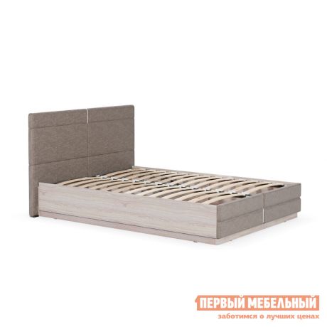 Полутороспальная кровать с подъемным механизмом и мягким изголовьем MOBI Элен 1400 Кровать двойная