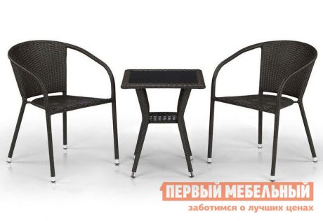 Комплект плетеной мебели из искусственного ротанга Афина-мебель T25A/Y137C-W53 / T25B/Y137C-W56 2Pcs