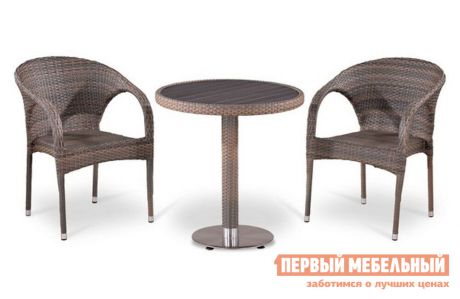 Комплект плетеной мебели из искусственного ротанга Афина-мебель T501DG/Y290BG-W1289 2Pcs