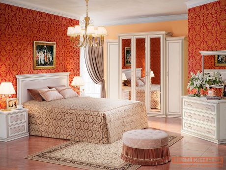 Спальный гарнитур Первый Мебельный Спальня Венето 2