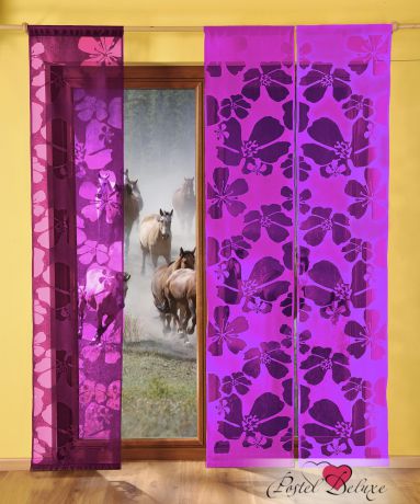 Шторы Wisan Японские шторы Kwiaty Цвет: Фиолетовый
