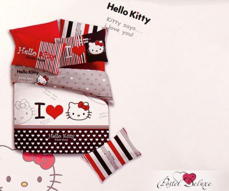 Комплекты постельного белья Tango Постельное белье Hello Kitty (2 сп. евро)