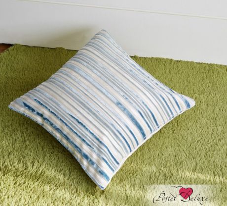 Декоративные подушки Asabella Декоративная подушка Caterpillar Цвет: Бело-Голубой (43х43 )