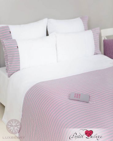 Комплекты постельного белья Luxberry Пододеяльник Dixee Цвет: Белый-Серый-Розовый-Винный (200х220 см)