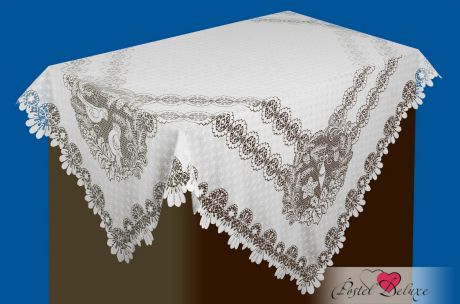 Скатерти и салфетки Elegante Скатерть Taniyah Цвет: Белый (150х165 см)