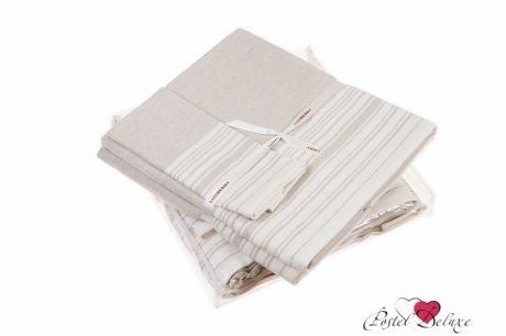 Полотенца Luxberry Полотенце Spa 3 Цвет: Белый-Льняной (Набор)