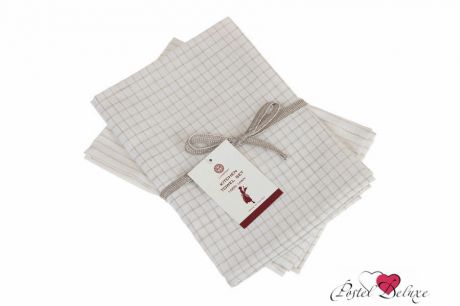 Полотенца Luxberry Кухонное полотенце Timeless Mini Цвет: Белый-Натуральный (50х70 см - 2 шт)