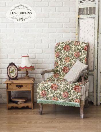 Пледы и покрывала Les Gobelins Накидка на кресло Art Floral (50х120 см)