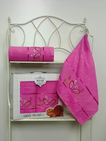 Полотенца Oran Merzuka Полотенце Geo Цвет: Розовый (Набор)