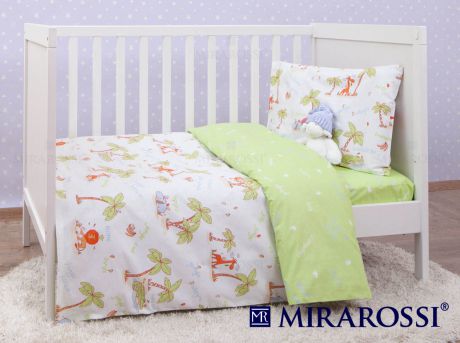 детское постельное белье MIRAROSSI Постельное белье Giungla Цвет: Зеленый (115х147 см)