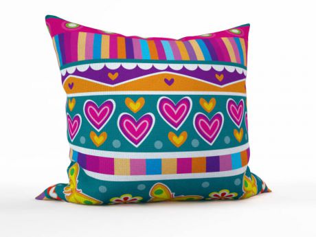 Декоративные подушки StickButik Декоративная подушка Пурпурные Сердца (45х45)