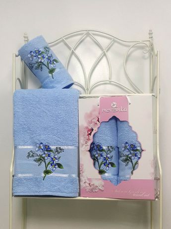 Полотенца Oran Merzuka Набор из 2 полотенец Sakura Garden Цвет: Cветло-Голубой