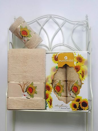 Полотенца Oran Merzuka Набор из 2 полотенец Sunflower Цвет: Бежевый