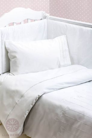детское постельное белье Luxberry Постельное белье Тюльпан Цвет: Белый (100х140 см)