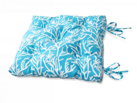 Декоративные подушки Kauffort Подушка на стул Corals - S Цвет: Небесно-Голубой (50х50)