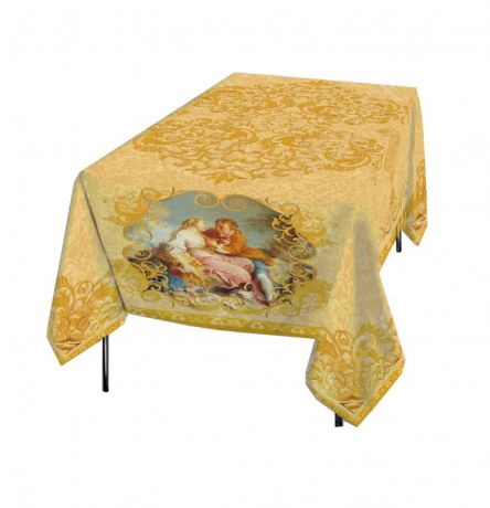 Скатерти и салфетки Elegante Скатерть Аморе Цвет: Золотой (120х150 см)
