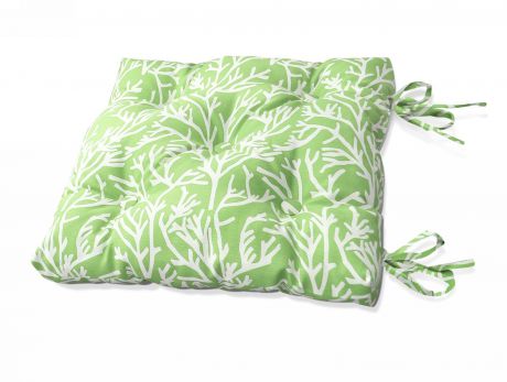 Декоративные подушки Kauffort Подушка на стул Corals Цвет: Зеленый (40х40)