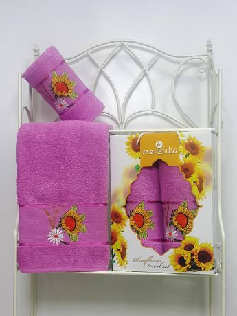 Полотенца Oran Merzuka Набор из 2 полотенец Sunflower Цвет: Светло-Лиловый