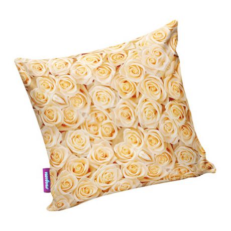 Декоративные подушки Мнушки Декоративная подушка Чайные Розы Цвет: Оранжевый (29х29)