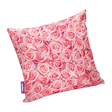 Декоративные подушки Мнушки Декоративная подушка Чайные Розы Цвет: Розовый (34х34)