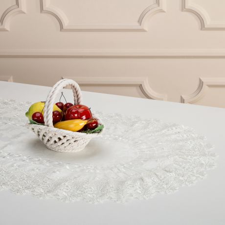 Скатерти и салфетки Arti-M Дорожка на стол Brayden Цвет: Белый (50х100 см)