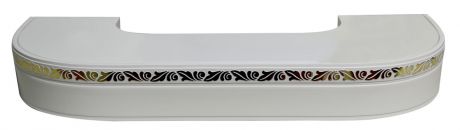 Карнизы и аксессуары для штор ARCODORO Карниз Валенсия Цвет: Белый (400 см)