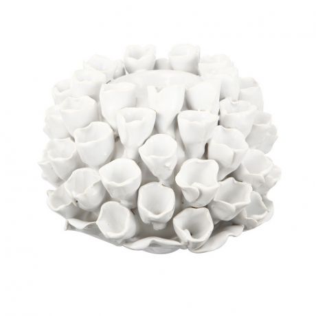 Декоративные свечи ARTEVALUCE Подсвечник Коралл Цвет: Белый (10х15х15 см)