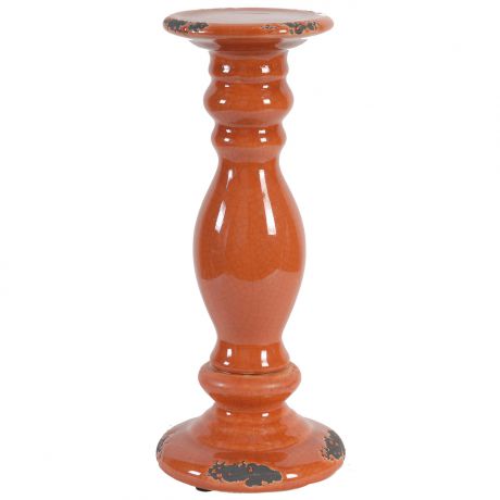 Декоративные свечи ARTEVALUCE Подсвечник Sanne Цвет: Оранжевый (13х37 см)