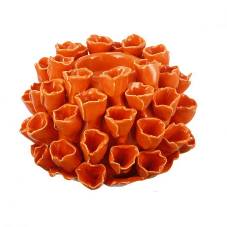 Декоративные свечи ARTEVALUCE Подсвечник Коралл Цвет: Оранжевый (10х15х15 см)