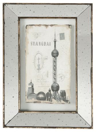 Картины, постеры, гобелены, панно ARTEVALUCE Панно Shanghai (41х61 см)