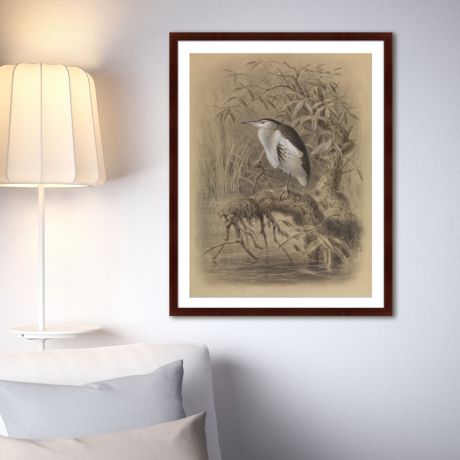 Картины, постеры, гобелены, панно Картины в Квартиру Картина Птица У Озера (79х100 см)