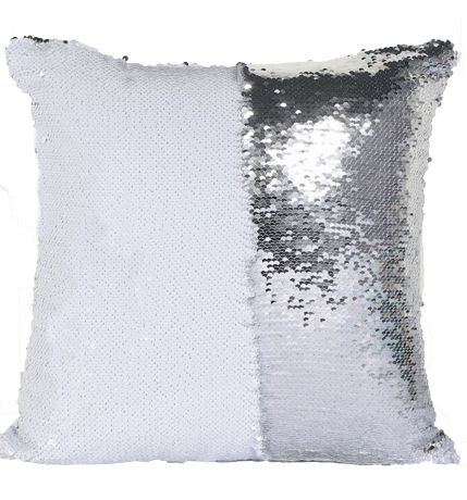 Декоративные подушки Good Mood Декоративная подушка с пайетками Magic Shine Цвет: Полярное Серебро (40х40)