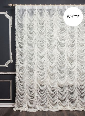 Шторы PASIONARIA Французские шторы Амели Цвет: Белый