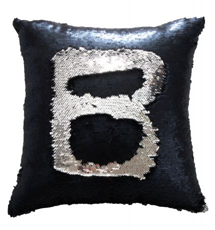 Декоративные подушки Good Mood Декоративная подушка с пайетками Magic Shine Цвет: Черное Серебро (40х40)