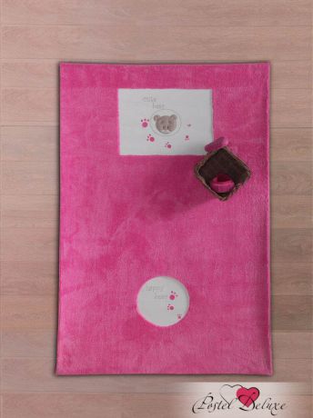 Коврики для ванной и туалета Arya Коврик для ванной Cute Bear Цвет: Розовый (120х180 см)