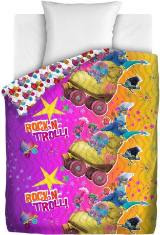 Покрывала, подушки, одеяла для малышей Непоседа Детское покрывало Тролли Цвет: Мультиколор (145х200 см)