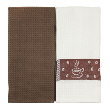 Полотенца Arloni Кухонное полотенце Coffe Цвет: Коричневый (50х70 см - 2 шт)