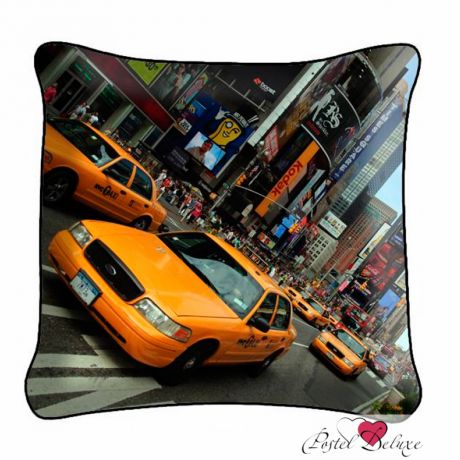 Декоративные подушки Fototende Декоративная подушка Такси В Нью Йорке (45х45)