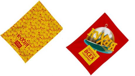 Полотенца Неотек Кухонное полотенце СТС Кухня Цвет: Красный, Желтый (50х60 см - 2 шт)