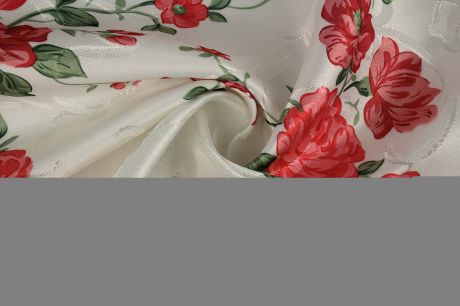 Ткани TexRepublic Материал Сатен Bright Flowers Цвет: Розовый