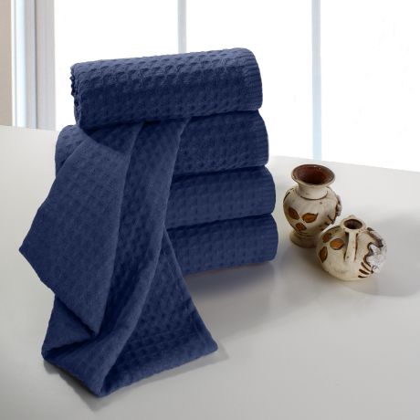 Полотенца Dome Полотенце для рук Ribbed Цвет: Темно-Синий (40х70 см - 5 шт)