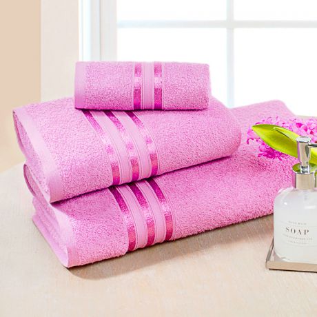 Полотенца Dome Полотенце для лица Harmonika Цвет: Розовая Вишня (50х80 см)