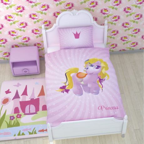 Комплекты постельного белья NEWTONE Постельное белье Маленькая Пони - Принцесса (1,5 спал.)