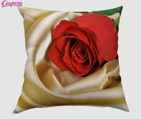 Декоративные подушки Сирень Декоративная подушка Красная Роза (40х40 см)