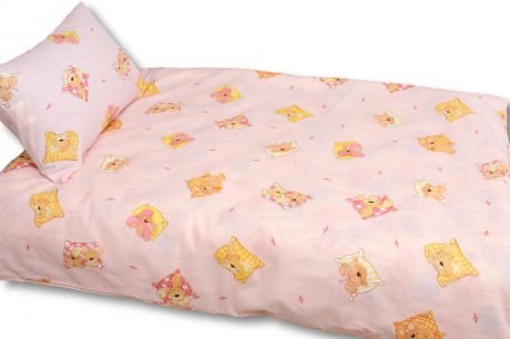 детское постельное белье AlViTek Детское Постельное белье Сонное Царство Цвет: Розовый (147х112 см)