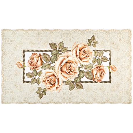 Полотенца Santalino Кухонное полотенце Корейская Роза Цвет: Кремовый (40х70 см)