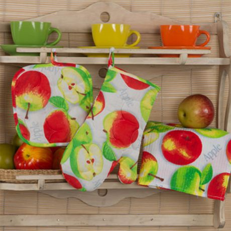 Полотенца Традиция Кухонный набор Яблочное Угощение (3 предмета)