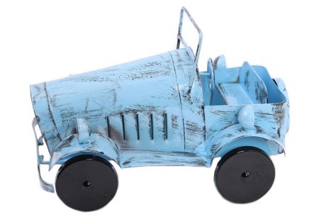 Статуэтки и фигурки Ганг Фигурка Ретро-Автомобиль Цвет: Голубой (13х14х21 см)
