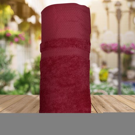 Полотенца Amore Mio Полотенце Vafl Цвет: Бордовый (70х140 см)